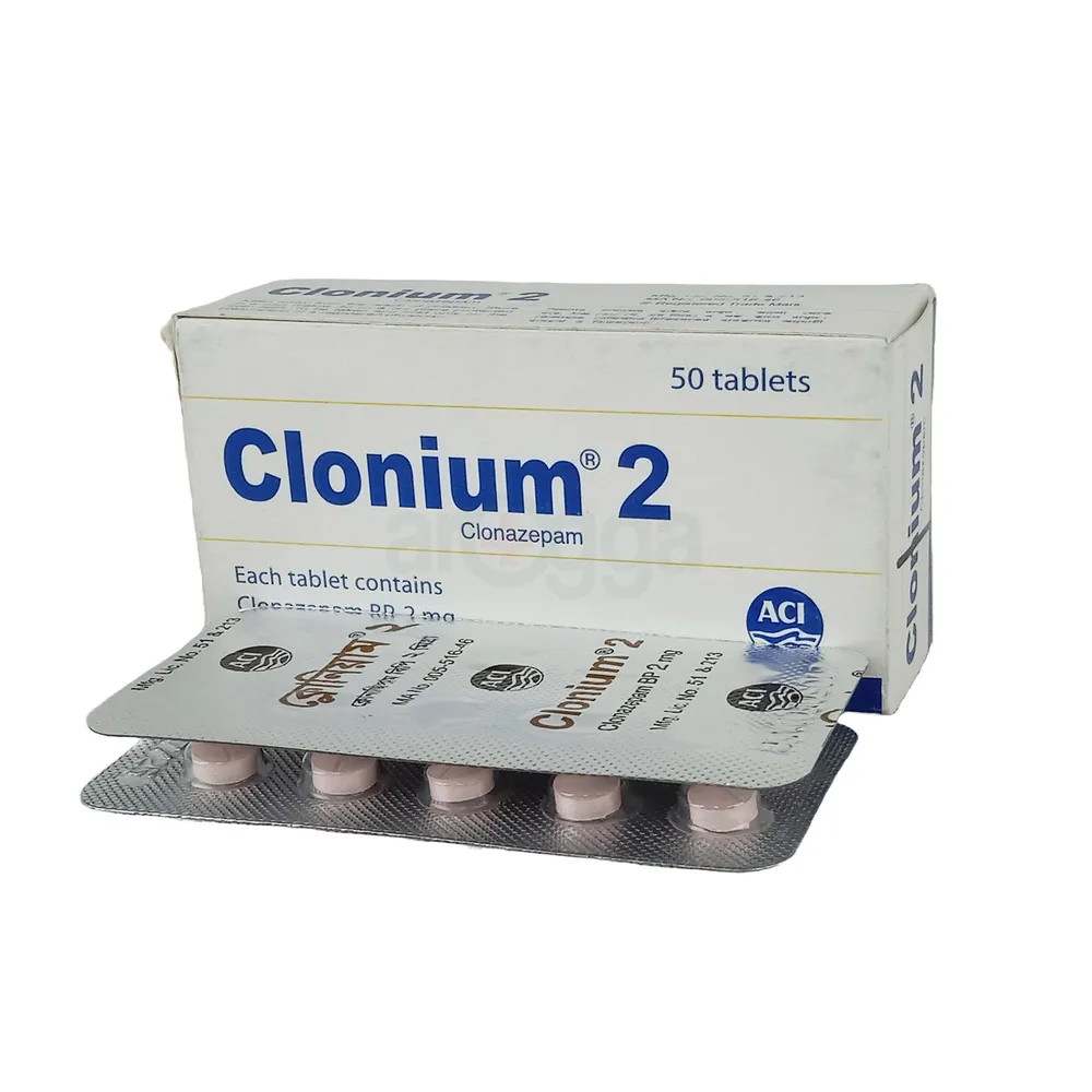 Tablet  Clonium 2mg (50 Pcs)